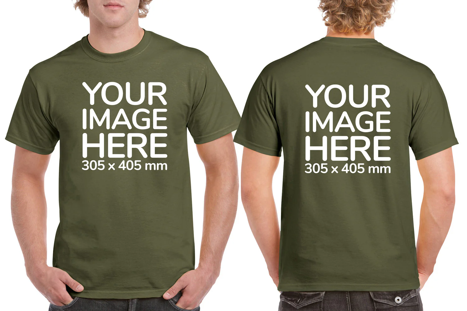 Men's T-Shirt - Front & Back - Image 10