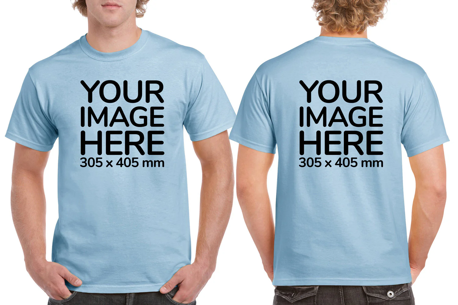 Men's T-Shirt - Front & Back - Image 11