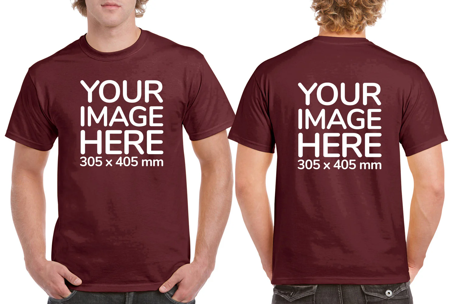 Men's T-Shirt - Front & Back - Image 12