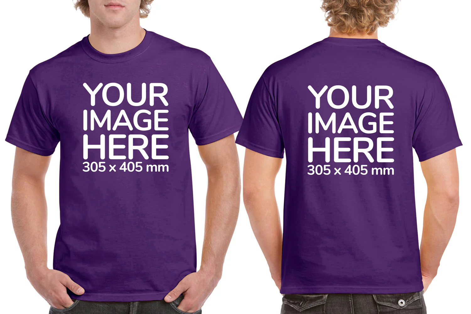 Men's T-Shirt - Front & Back - Image 13