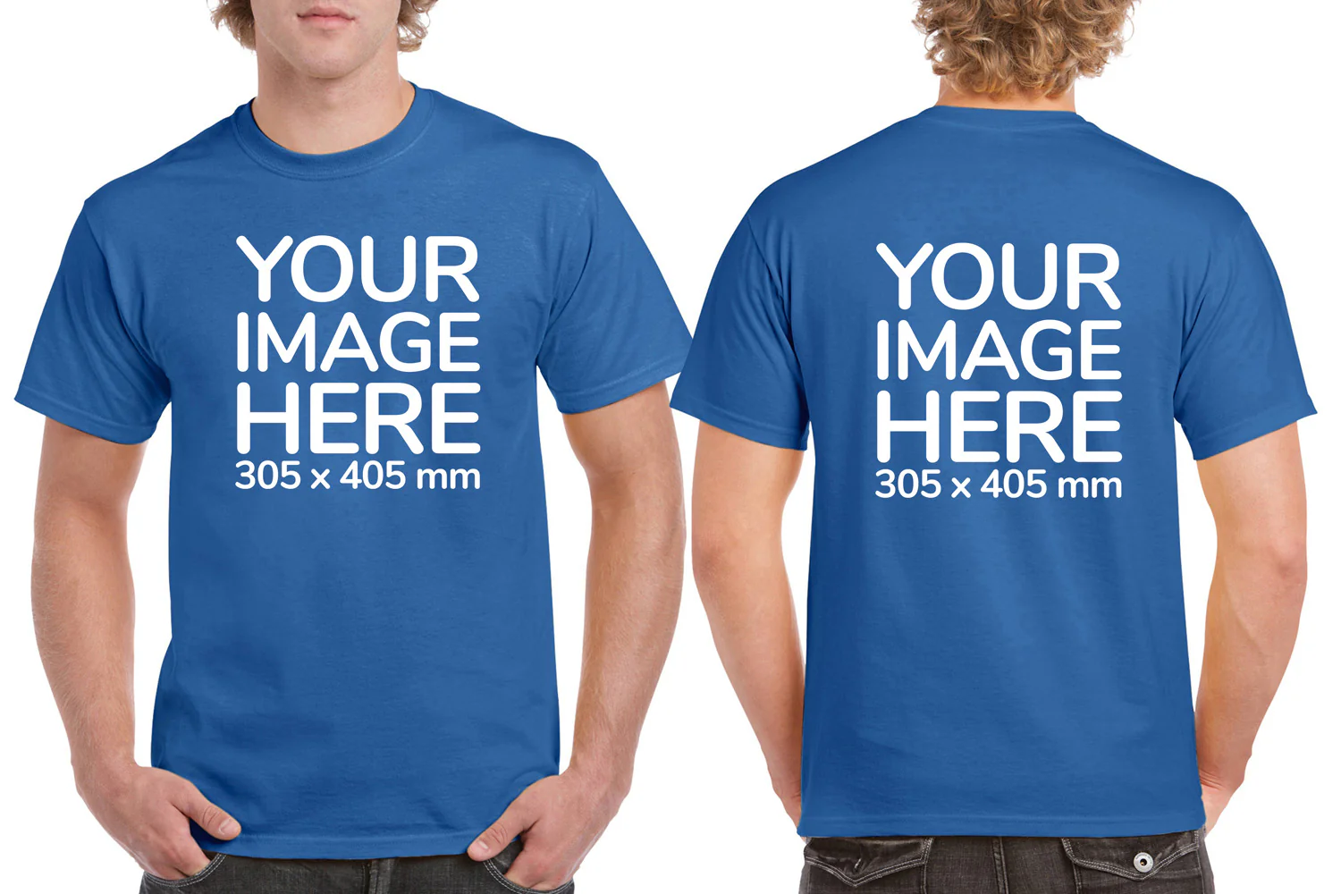 Men's T-Shirt - Front & Back - Image 14