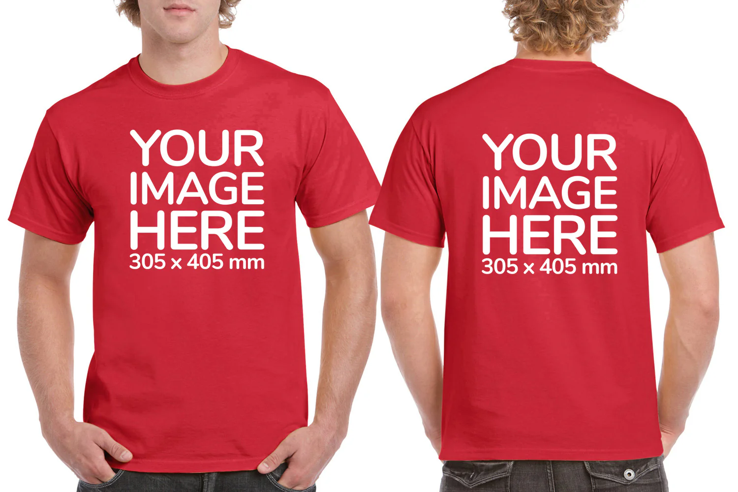 Men's T-Shirt - Front & Back - Image 16
