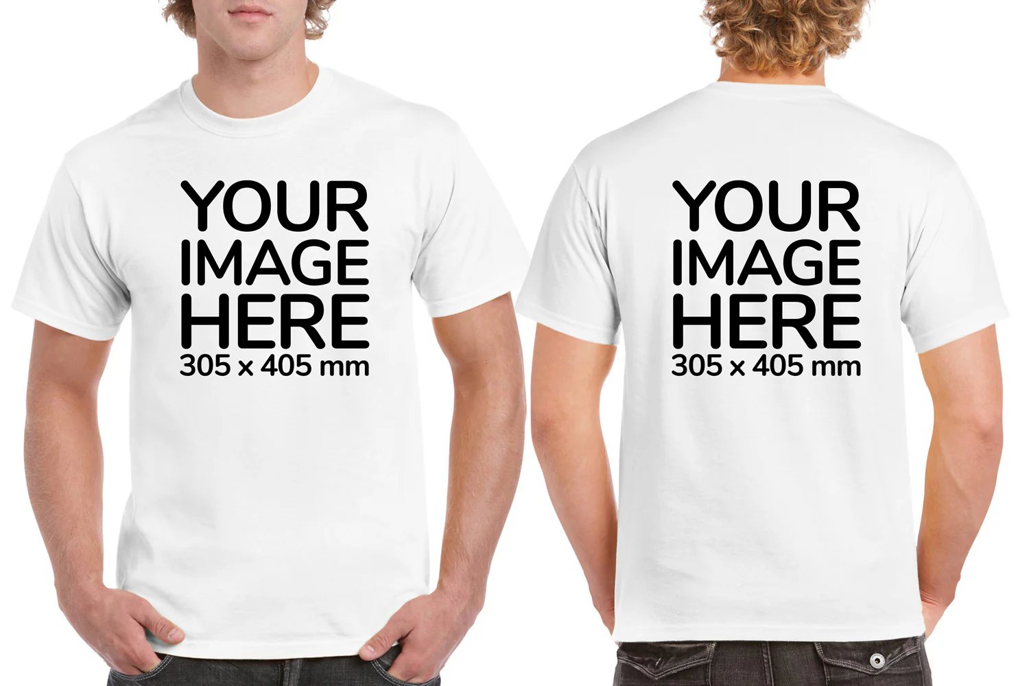 Men's T-Shirt - Front & Back - Image 3