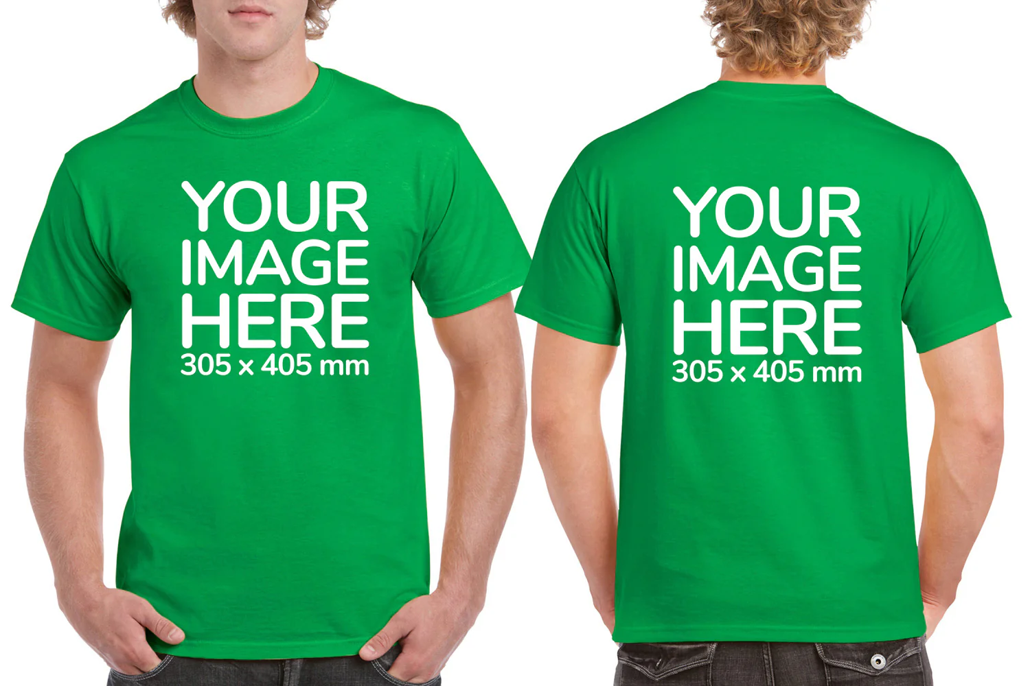 Men's T-Shirt - Front & Back - Image 4