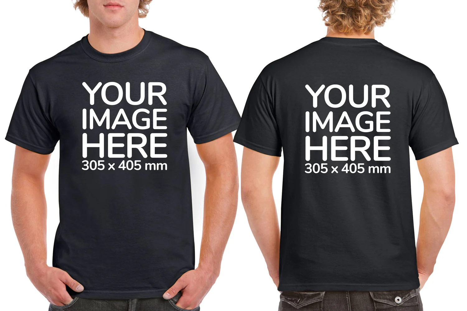 Men's T-Shirt - Front & Back - Image 7