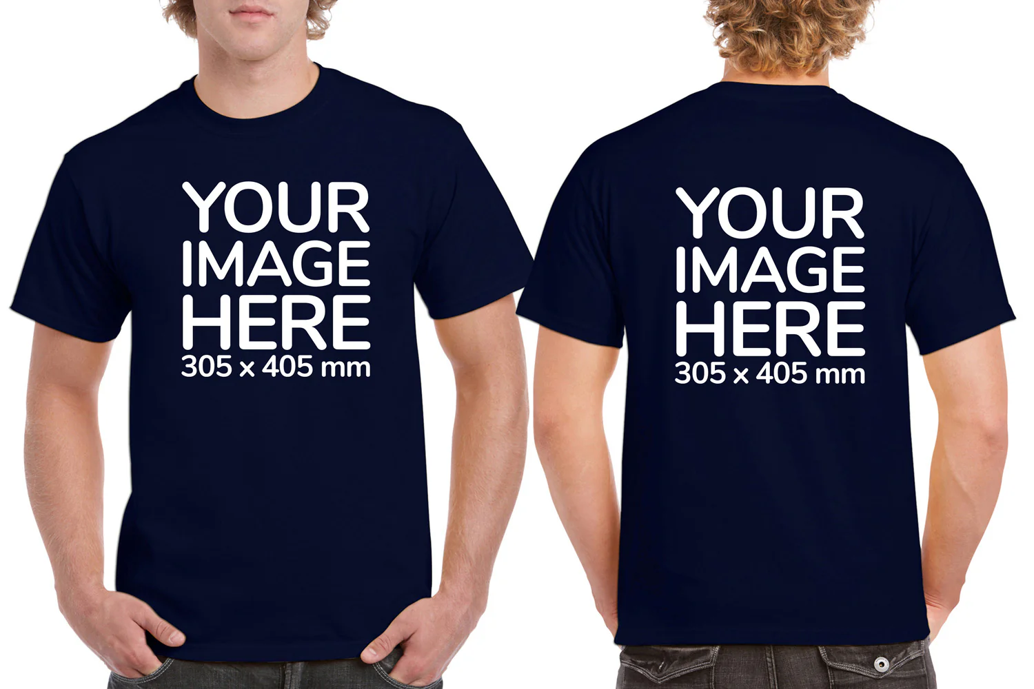 Men's T-Shirt - Front & Back - Image 8