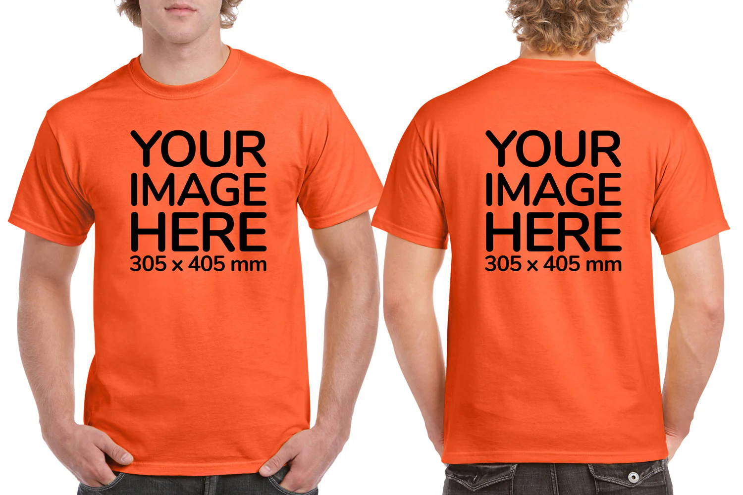 Men's T-Shirt - Front & Back - Image 9