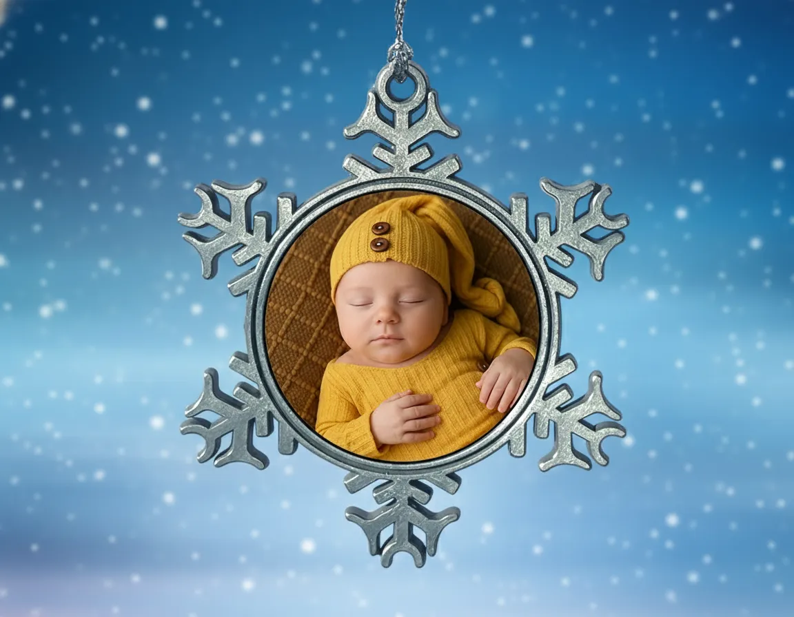 Personalised Christmas Decoration - Metal - Image 2