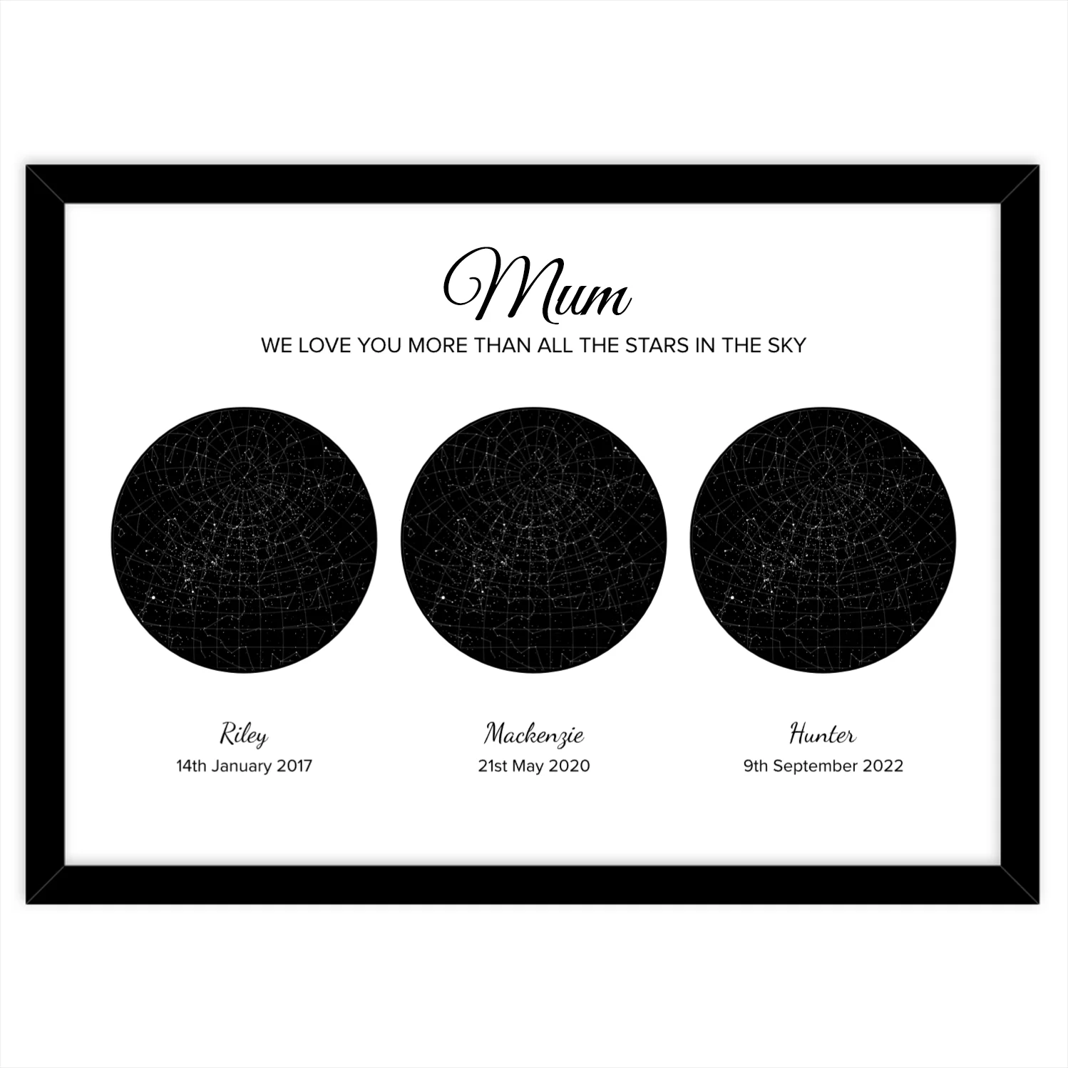 Custom Star Map - Triple - Image 2