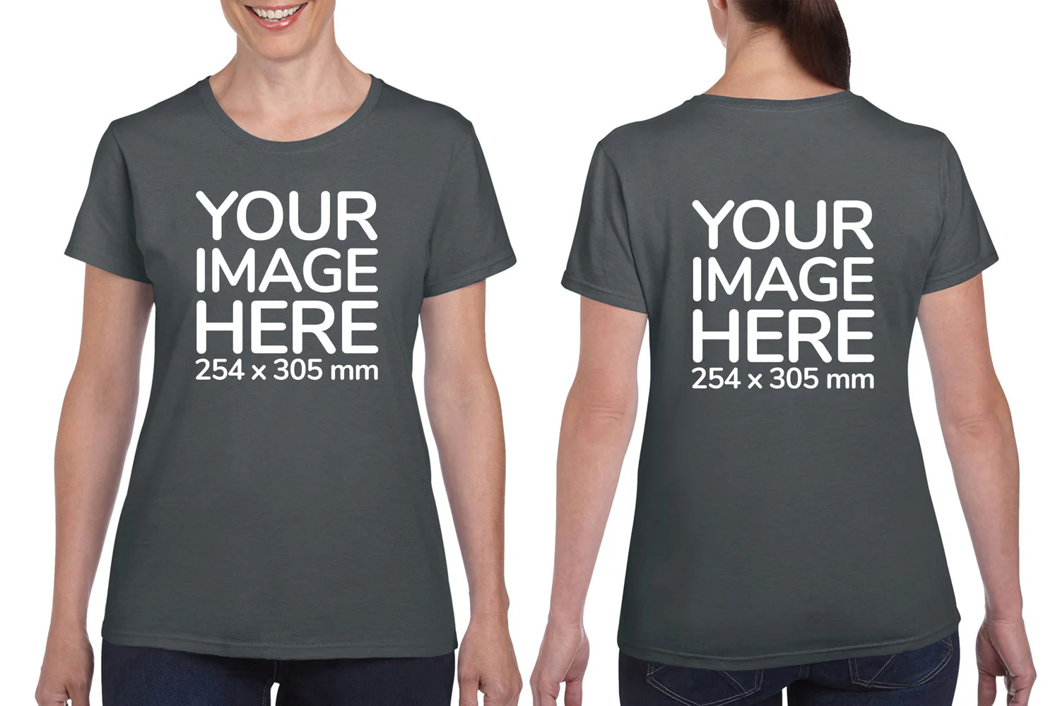 Women's T-Shirt - Front & Back - Image 5