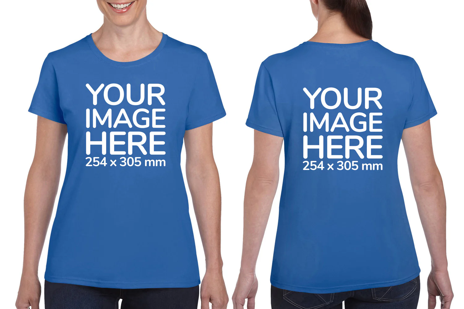 Women's T-Shirt - Front & Back - Image 6